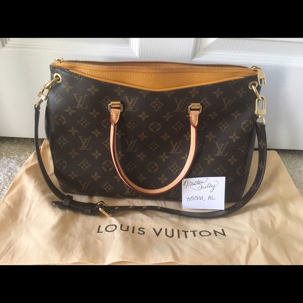 SOLD! Louis Vuitton Pallas in Safran