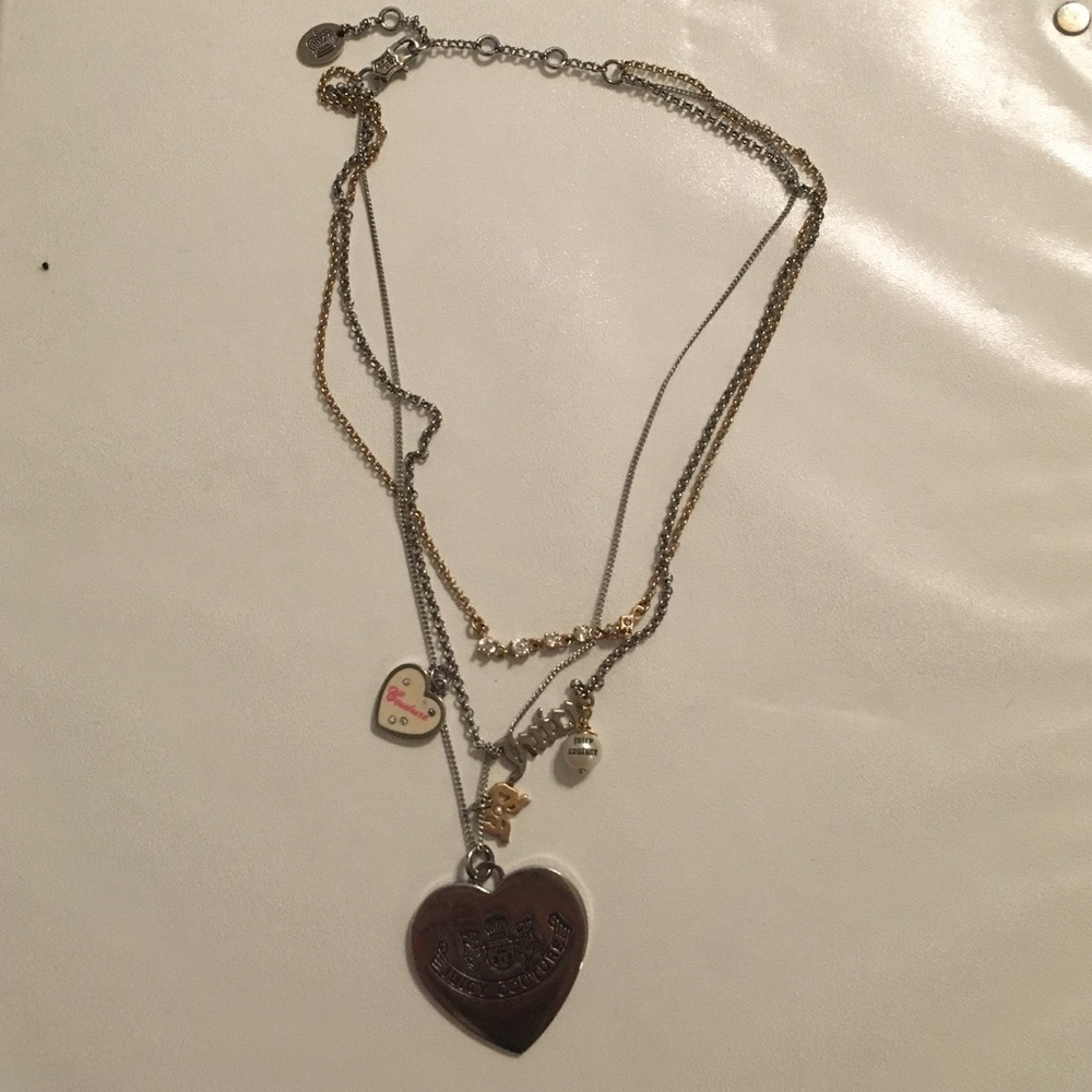 Juicy couture layered necklace