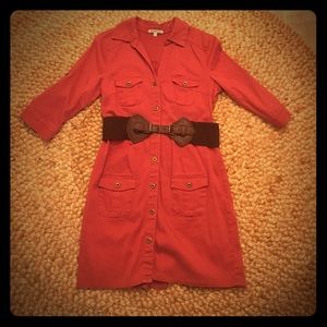 Casual Dress with Waist Belt