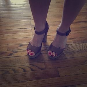 Tan Platform Sandals