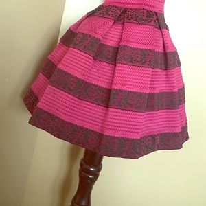 Magenta full skirt