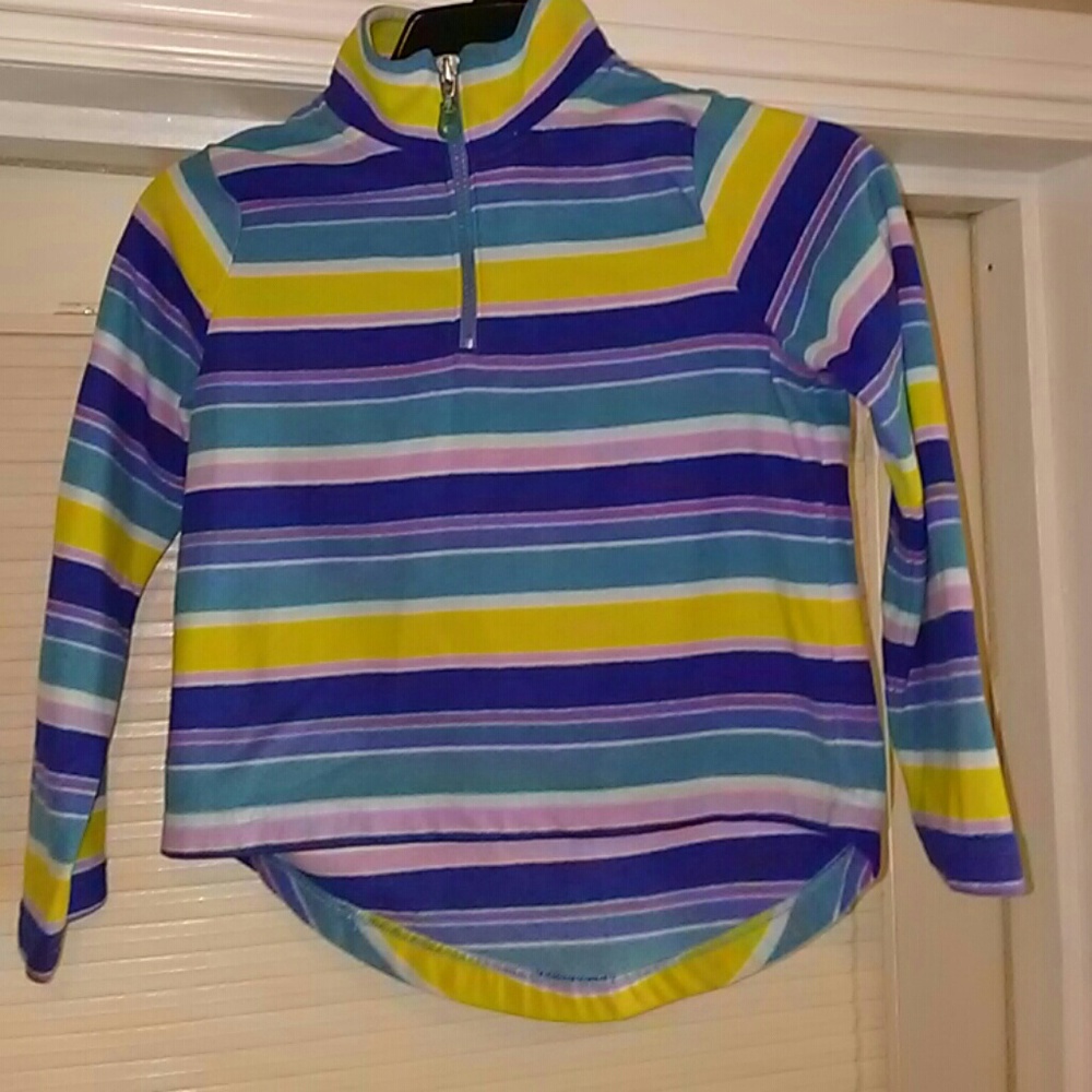 Striped kids zippered sweater