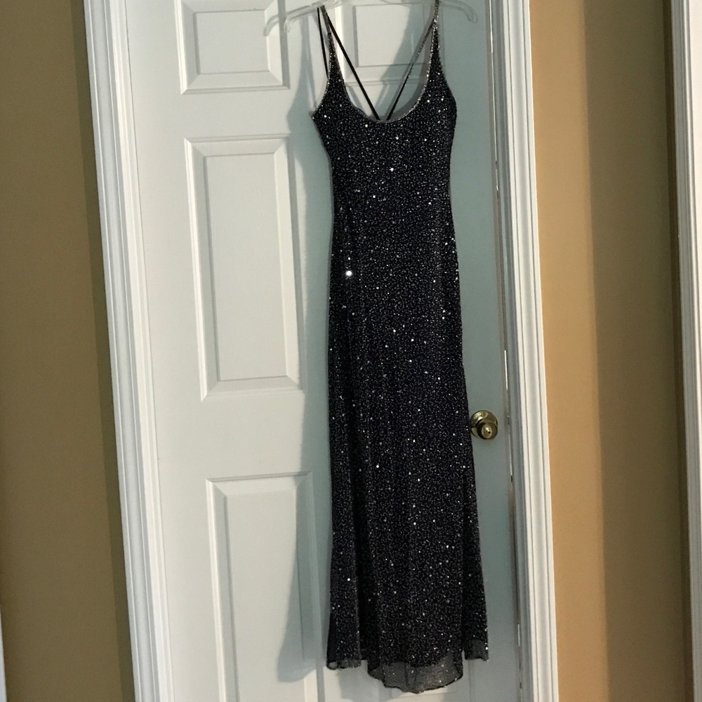 Sequin Navy Gown