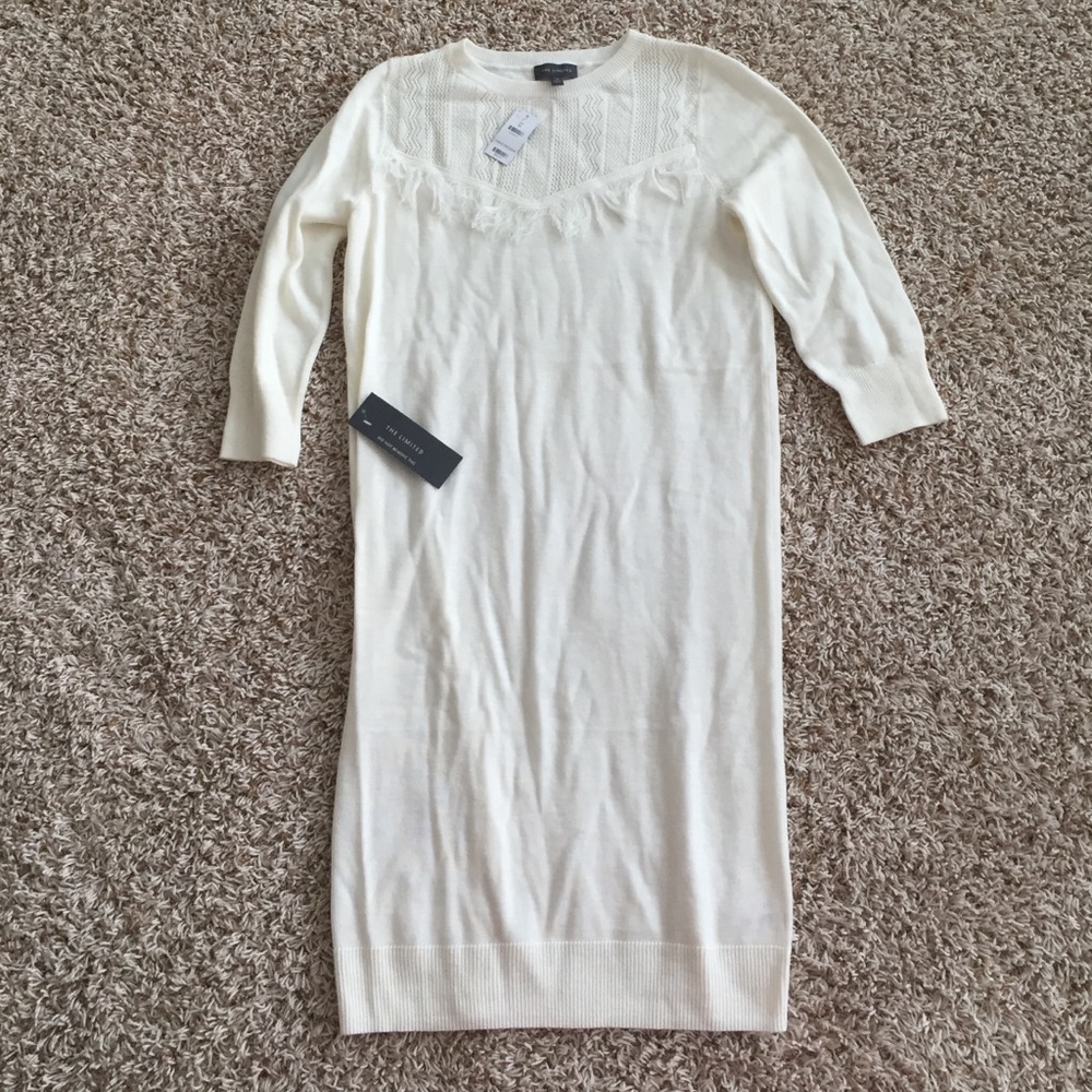 •The Limited• Neck detail Sweaterdress