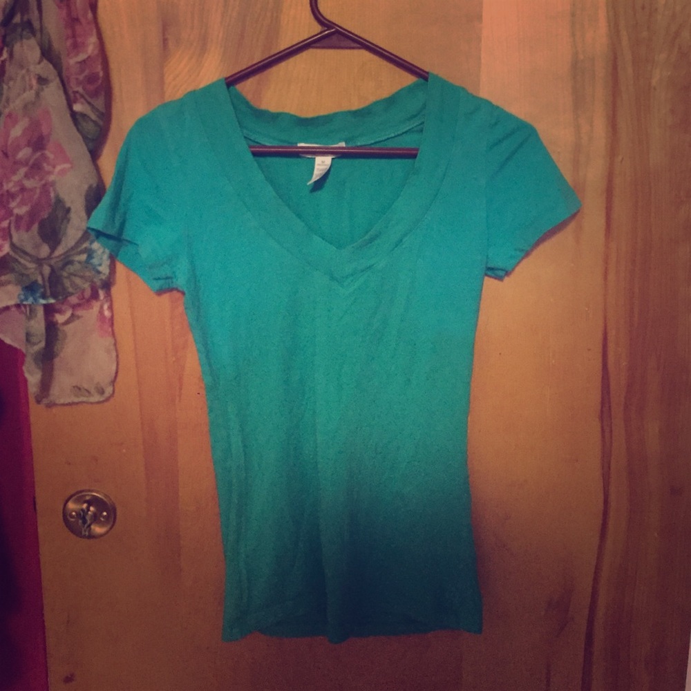 Medium dark turquoise blue shirt