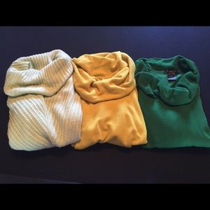 3 for 1 Cowl Neck Sweaters