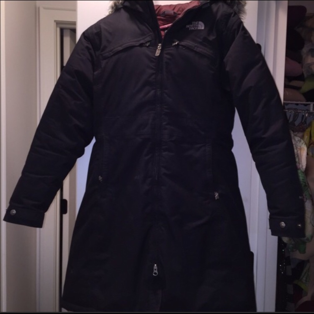 Navy blue parka north face