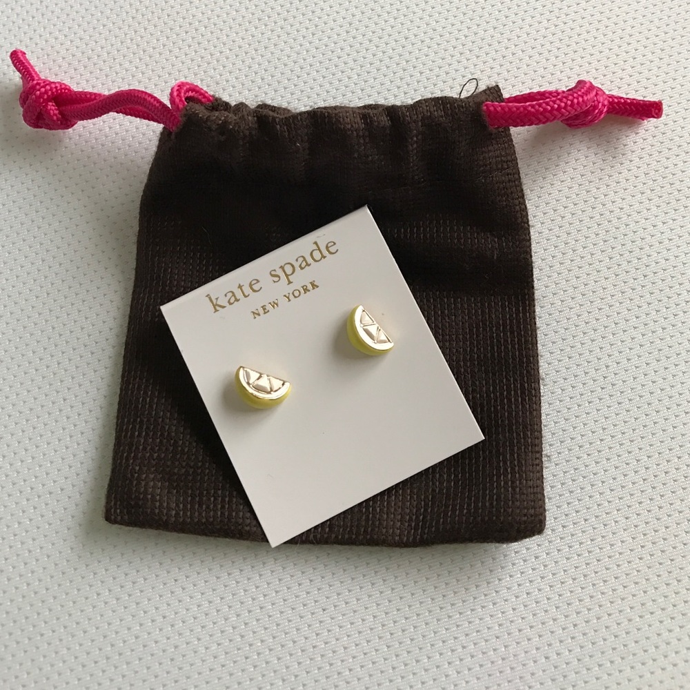 Kate Spade Lemon shaped earrings
