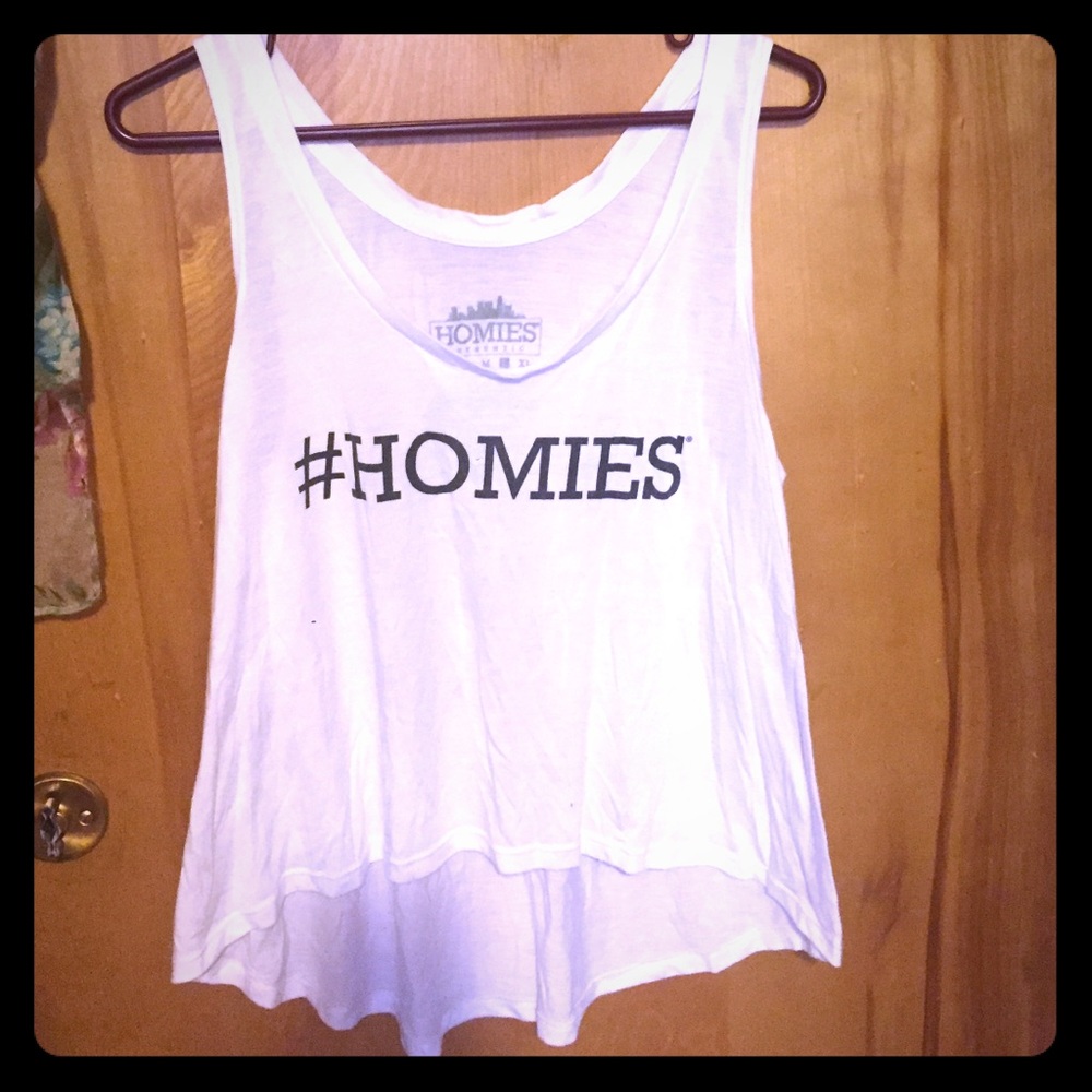 White #homies t-shirt, size large