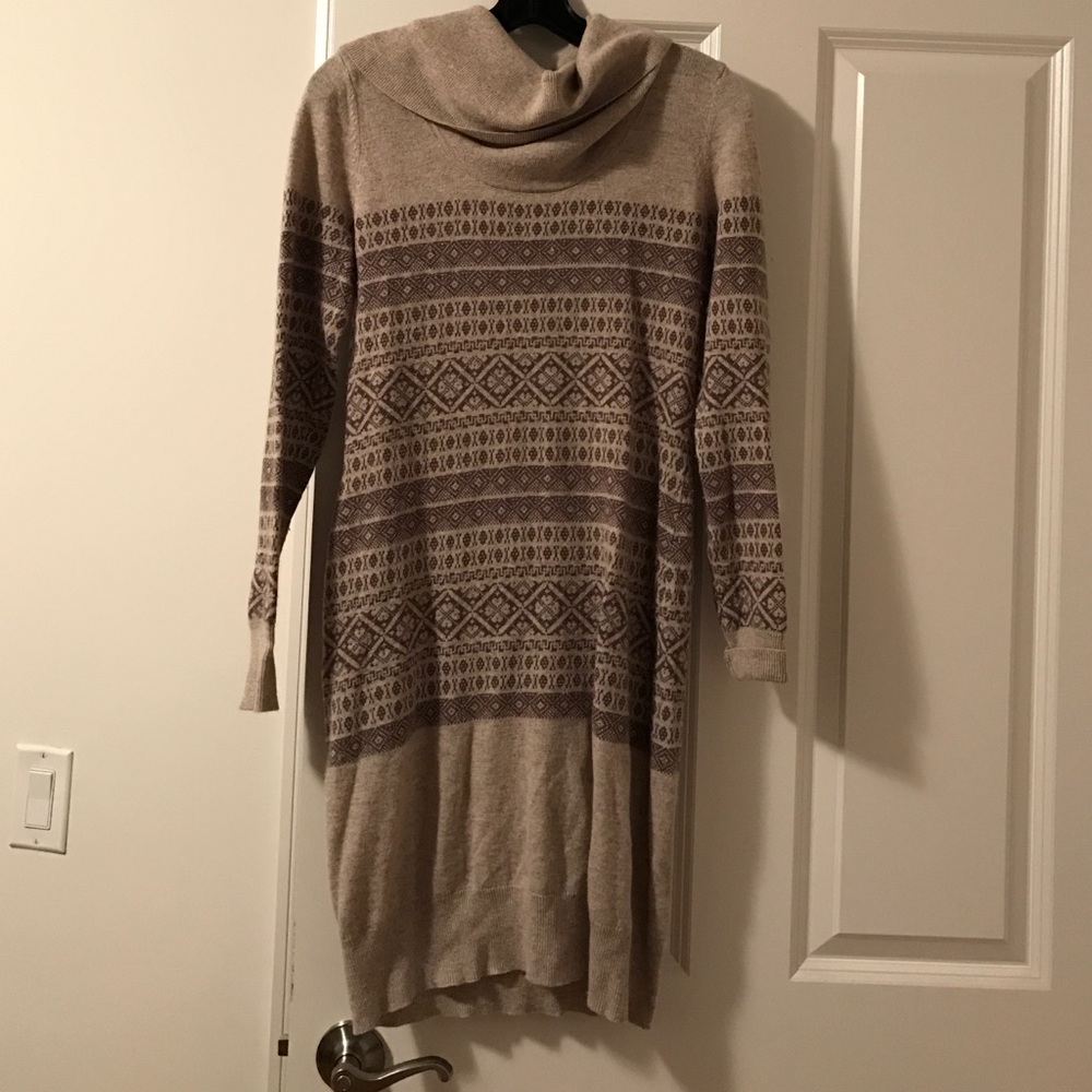 Kenar size XS brown wool/cashmere sweater dress