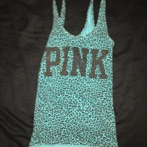 VS pink cheetah tank