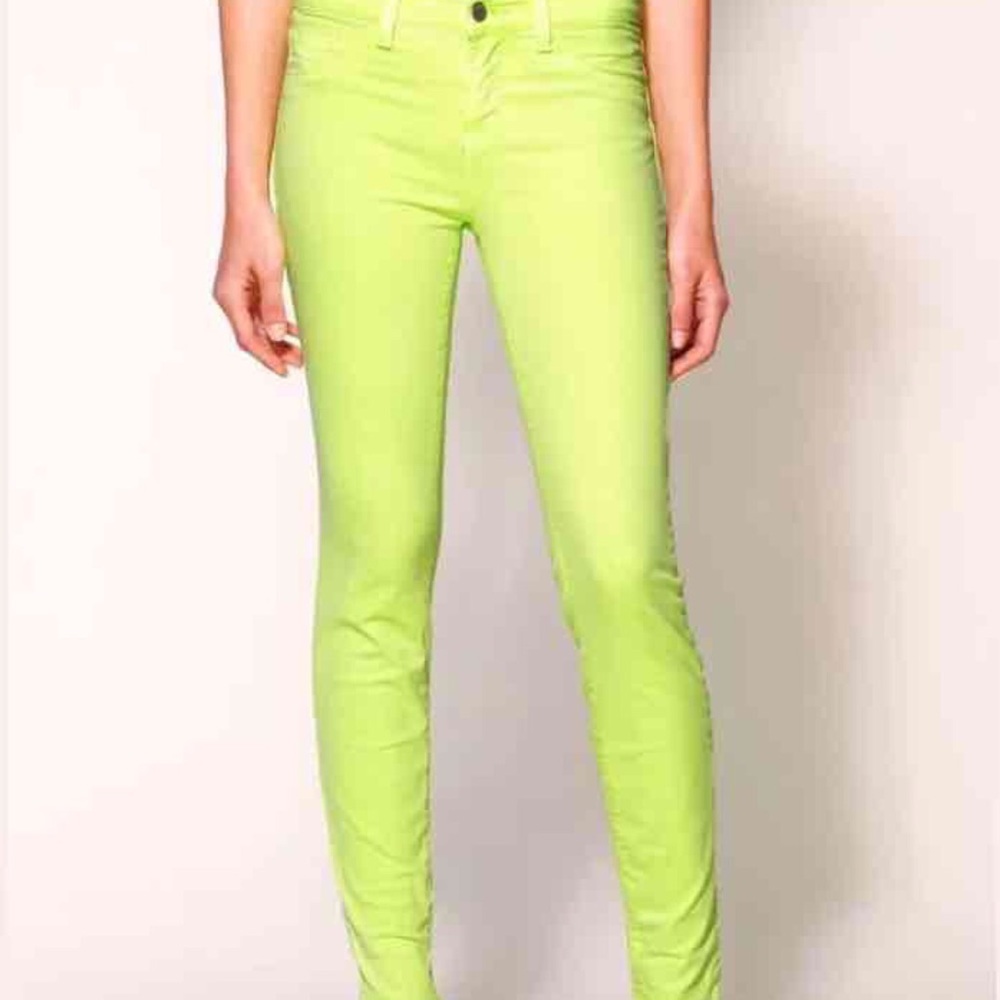J Brand skinny jeans (neon yellow)