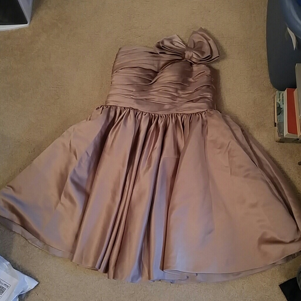 Sunvary Tan Silky Prom Formal Dress NWT Sz 5 (A4)
