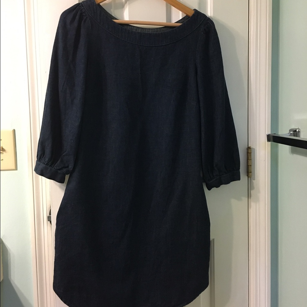 Conservative denim dress