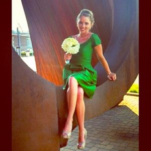 Alfred Sung Cap Sleeve Bridesmaid dress