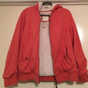 EXTREMELY WARM!  fleece lined hooded jacket.