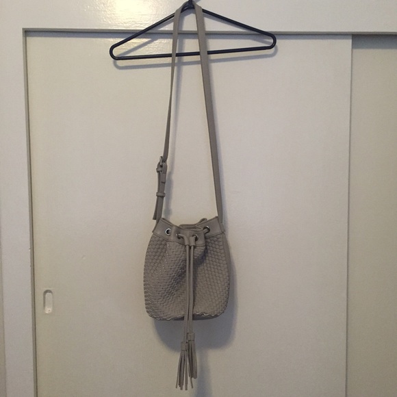 Handbags - Gray Bucket Bag
