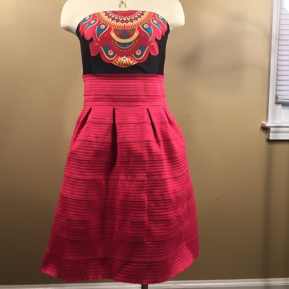 Strapless NY&C banded dress stiff shape - Picture 3 of 4