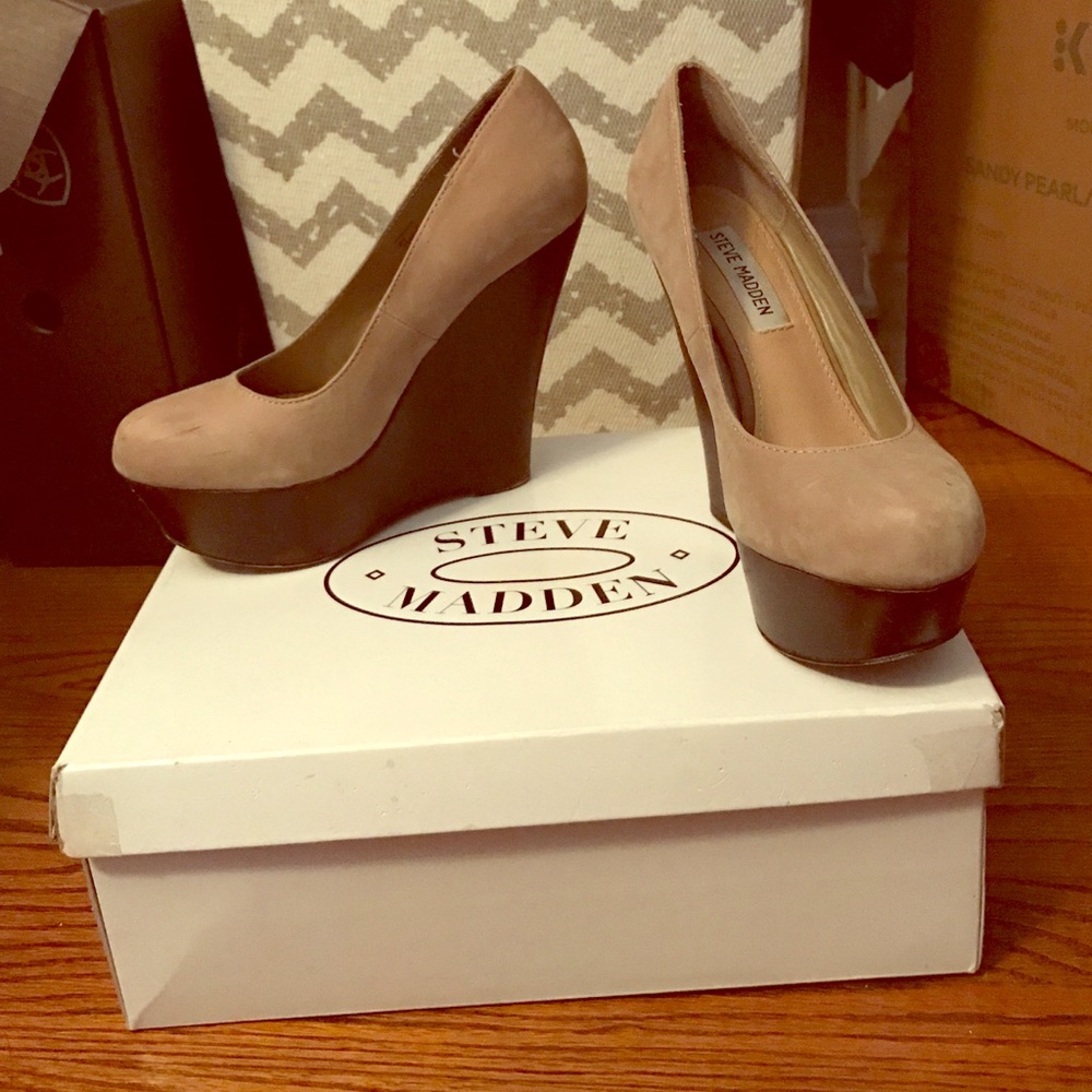 Steve Madden high heel wedges!