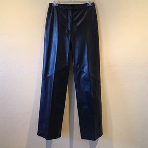 Ann Taylor genuine leather high waist pants