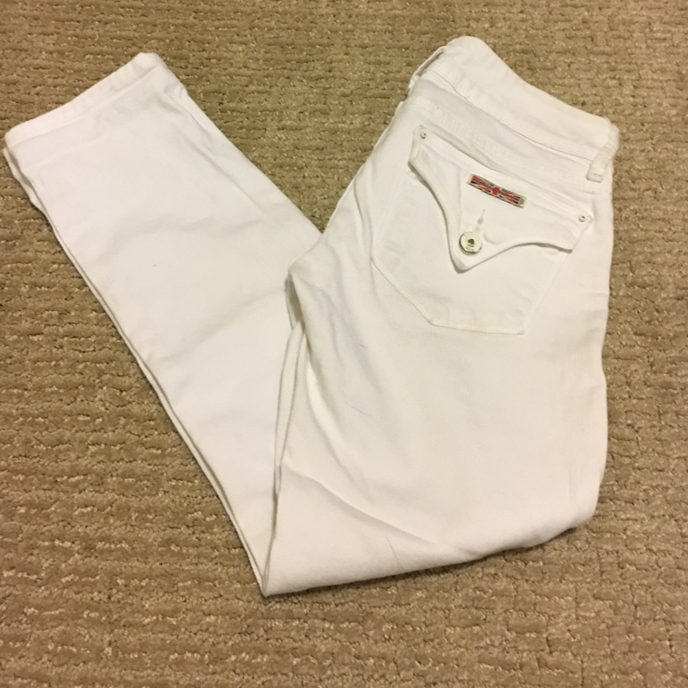 White Hudson skinny jeans
