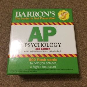 Barron's AP Psychology 2 edition 500 flash cards