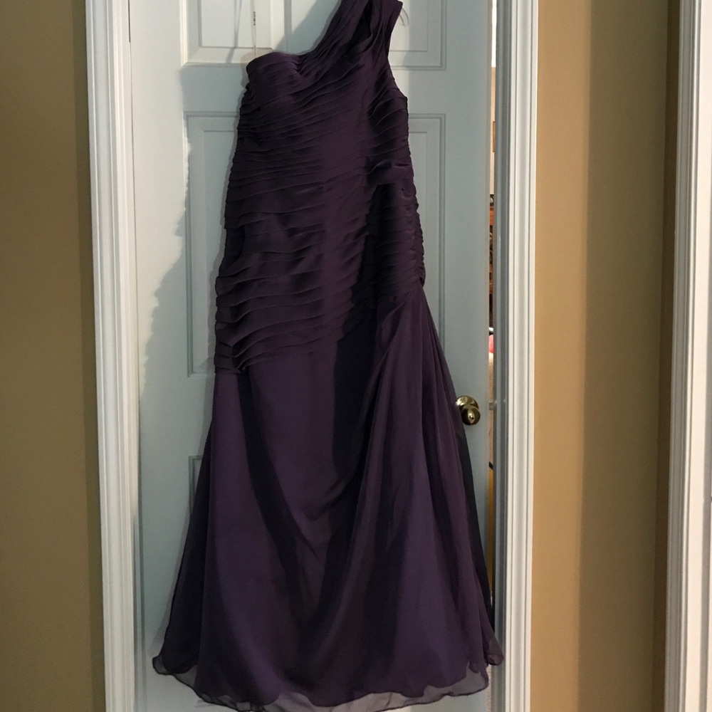 Plum Ball Gown.