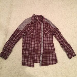 Free People flannel shirt