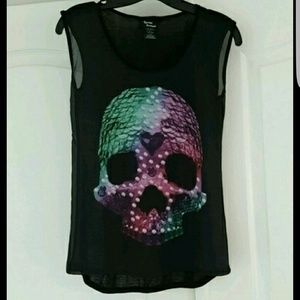 NWOT Teenage Runaway Skull Tank