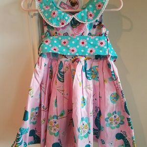 NWT Adorable Jelly the Pug brand Pink Print Dress