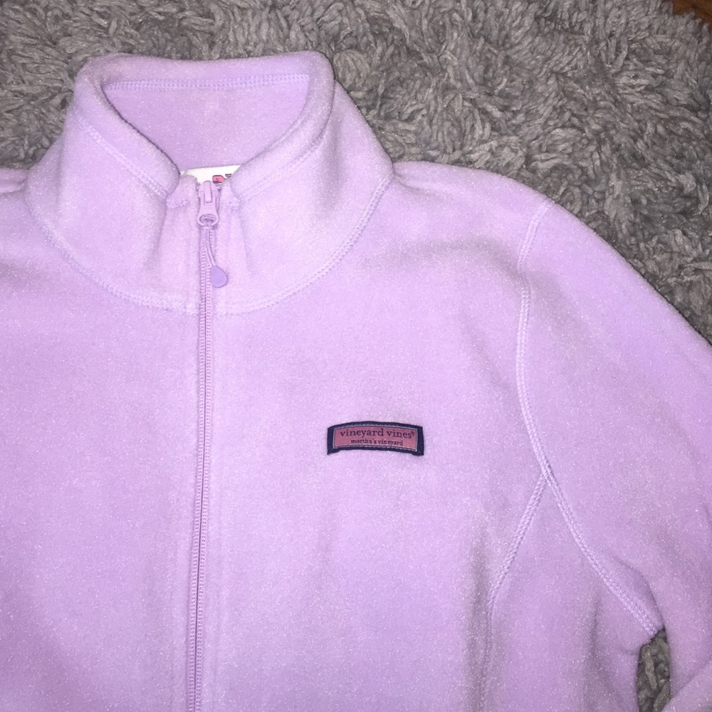 Vineyard Vines Women's Purple Fleece Full Zip