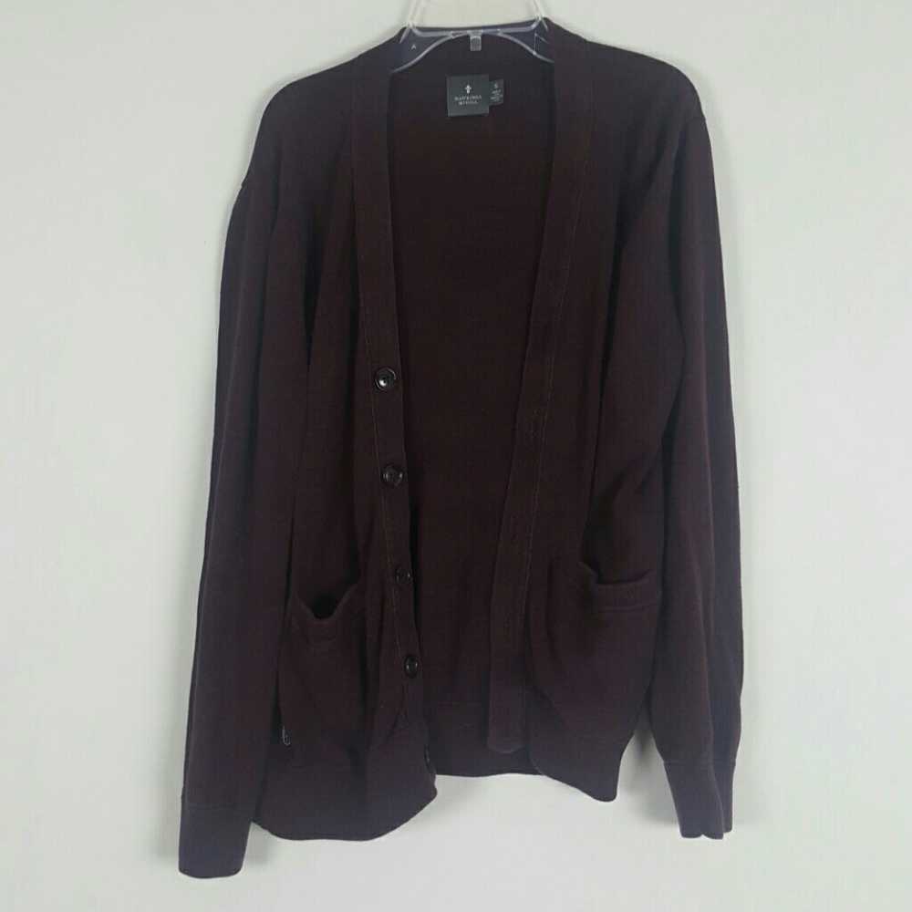 Red and Black Heather Cardigan