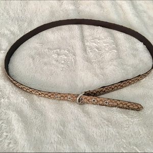 Authentic Coach Leather Belt