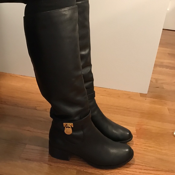 SOLD! - Michael Kors Leather Boots - Picture 1 of 4