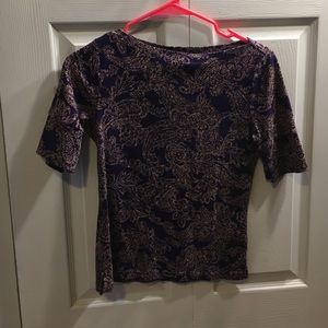 Paisley Purple Top- Sale!