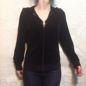 Juicy Couture Black Velour Hoodie