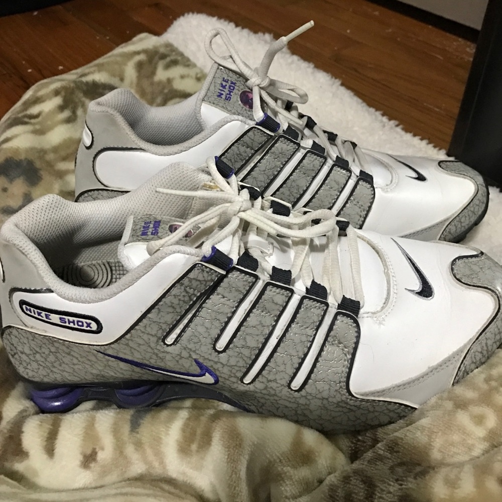 Grey/Purple Nike Shox
