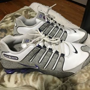 Grey/Purple Nike Shox