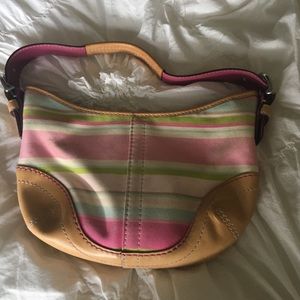 Authentic COACH multicolor small Hobo bag