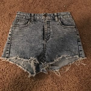 High waisted shorts