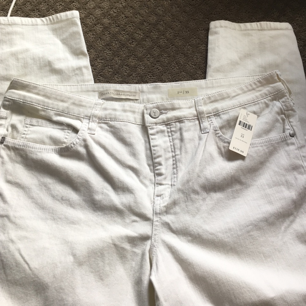 Anthropologie white jeans