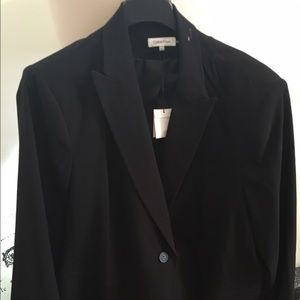Plus size women's black blazer