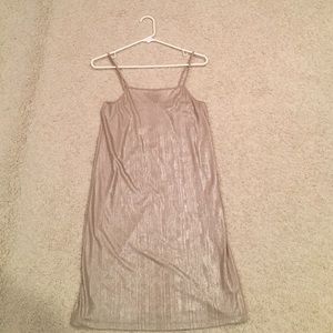 Zara NEVER WORN metallic dress