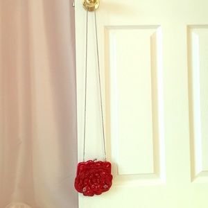 Small Brighton Red Rose Purse