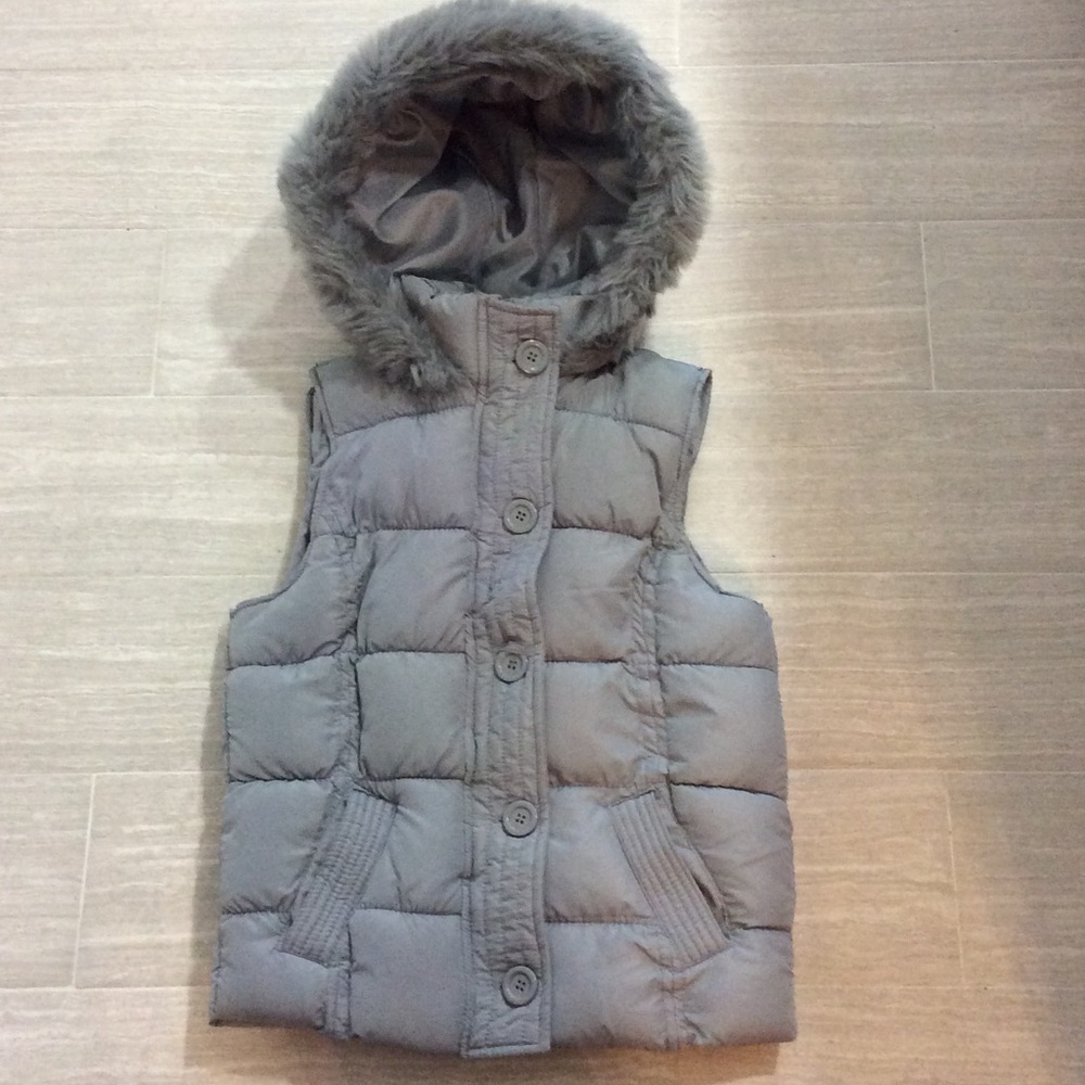 Grey Puffy Vest