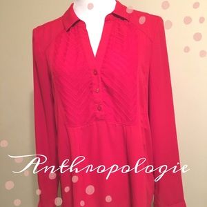 Red Blouse from Anthropologie