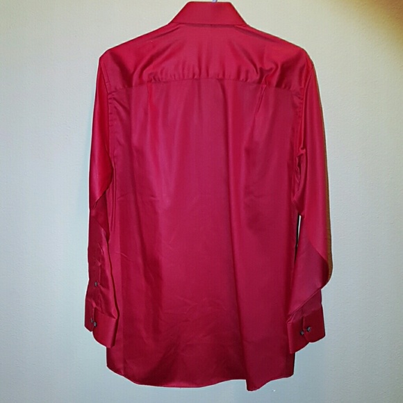 Geoffrey Beene Red Dress Shirt - M - NWT - Picture 2 of 4