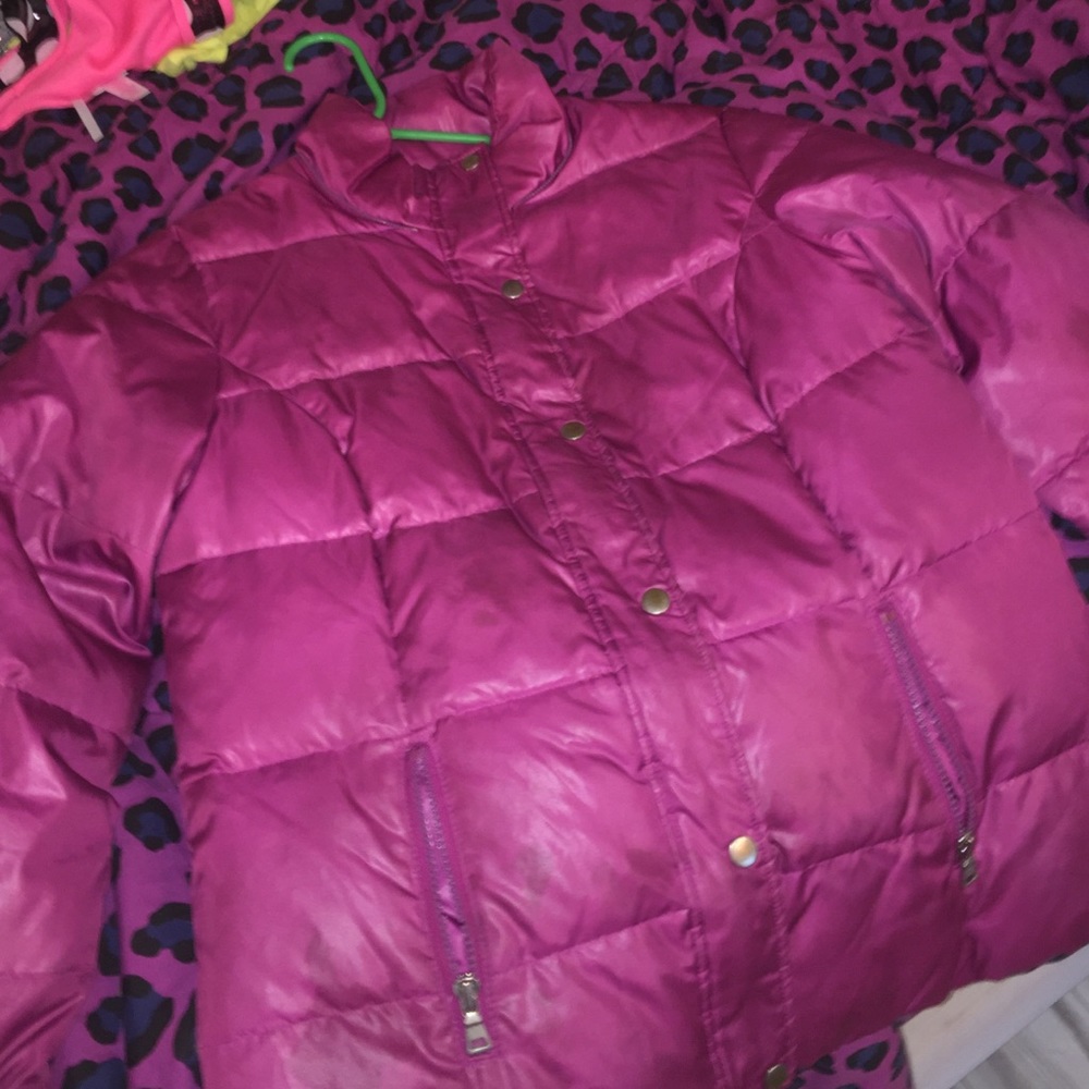 Pink winter coat