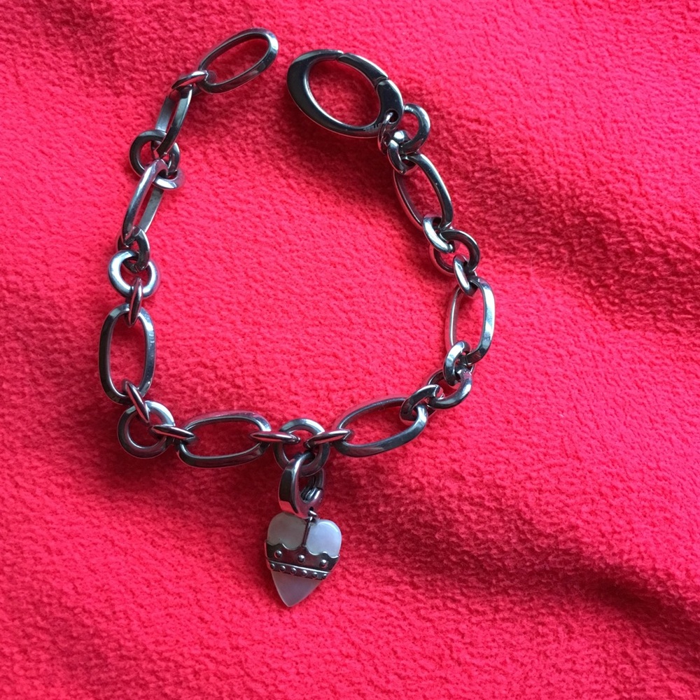 FOSSIL Opal heart bracelet