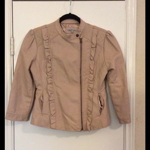 Blush Faux Lather Jacket
